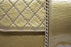 CHANEL Gold Patent Leather "Madison" Chain Flap Bag