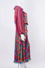 Vintage 80's DIANE FREIS Rainbow Maxi Dress