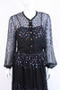 Vintage 80's Chanel Chiffon Polka Dot Dress 