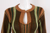 Vintage 70's Striped Bell Sleeve Sweater
