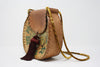 Vintage 70's CHAR Hand Painted Leather Bag