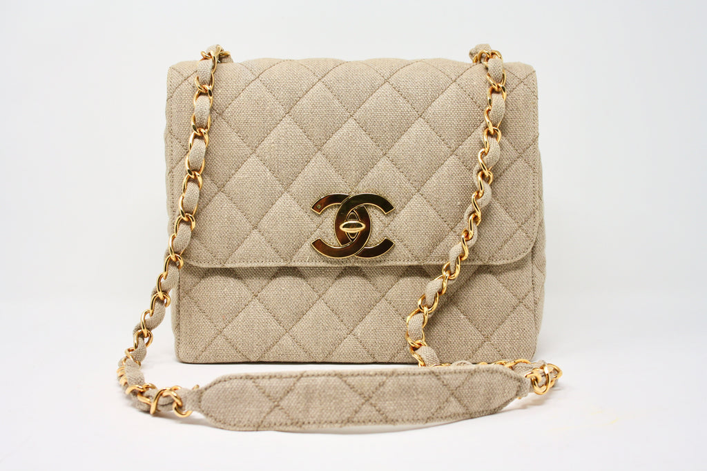 Rare Vintage CHANEL XXL Flap Bag at Rice and Beans Vintage