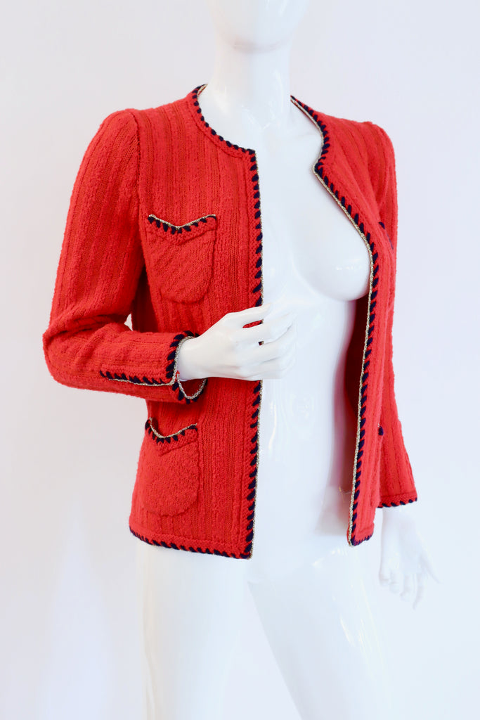 Vintage 70's ADOLFO Knit Sweater Jacket