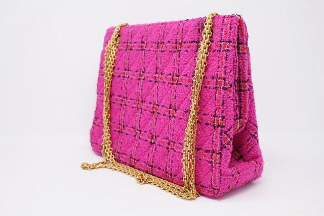 Vintage Chanel Baby Pink Tweed Set FR38 1996 - Mrs Vintage