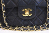Vintage Chanel Black Double Flap Handbag