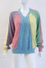 Vintage 90's GIANNI VERSACE Rainbow Knit Sweater