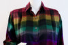 Vintage 80's GUCCI Rainbow Silk Blouse