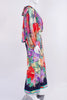 Vintage LEONARD Silk Impressionist Floral Print Dress