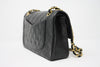Vintage CHANEL Black Lambskin Double Flap Bag