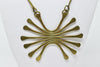 Vintage 70's Brass Starbust Necklace