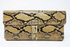 Vintage 60's Python Snake Clutch Bag 