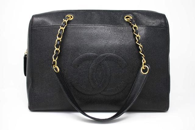Vintage CHANEL Large Caviar Travel Bag at Rice and Beans Vintage