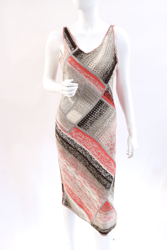 NWT OSCAR DE LA RENTA Silk Knit Crochet Dress