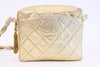 Vintage Chanel gold camera bag 