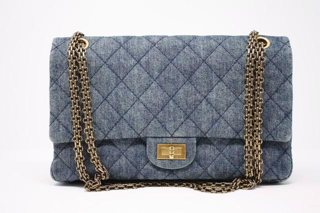 Chanel Denim Double Flap Reissue Bag