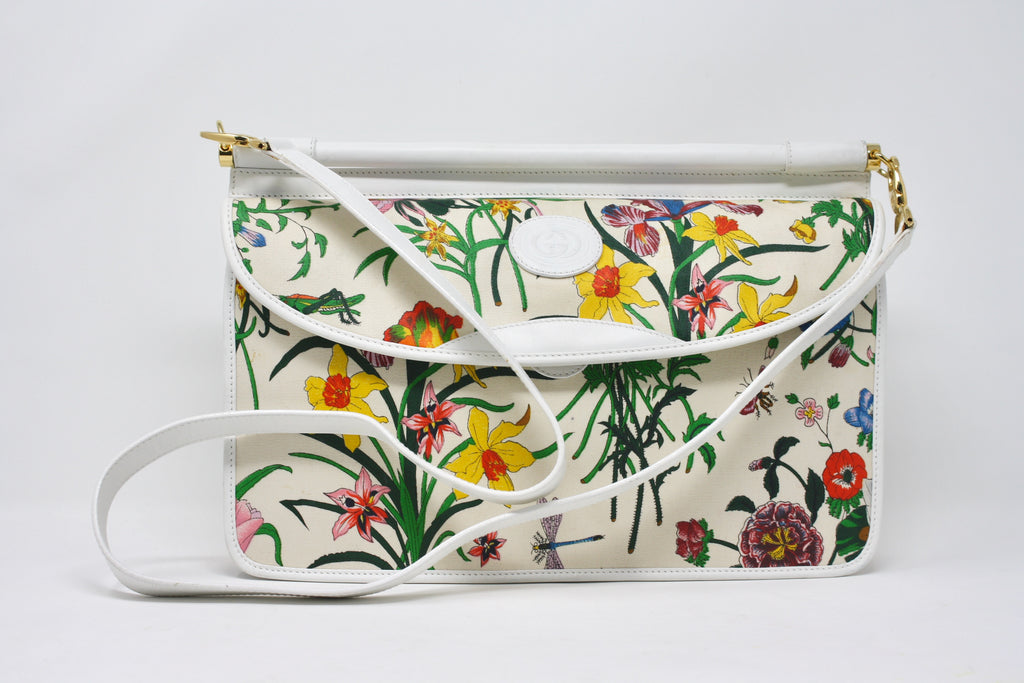 Rare Vintage 70's GUCCI Flora & Fauna Convertible Bag