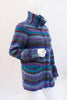 Vintage 80's MISSONI Striped Sweater Jacket