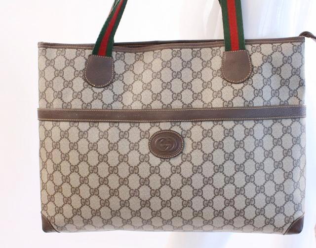 RARE Authentic Vintage Gucci Shopping Tote/Lunch Bag (Excellent Condition!)
