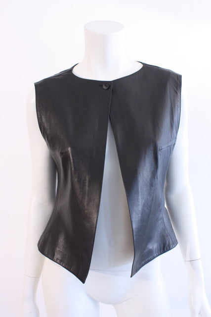 Vintage Chanel Leather Vest