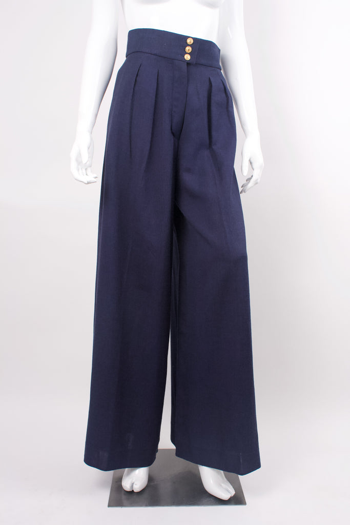 Vintage CHANEL Wide Leg Pants at Rice and Beans Vintage