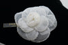New Vintage CHANEL 95P Glitter Camellia Flower Pin