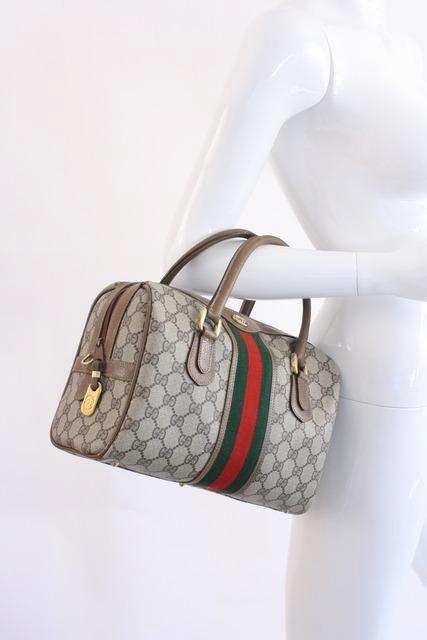 70s Gucci Classic Boston Bag - Lucky Vintage
