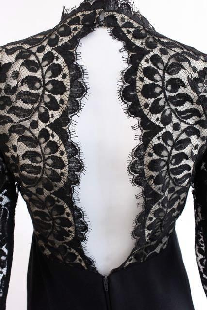 Vintage Late 60's Black Lace Jumpsuit at Rice and Beans Vintage
