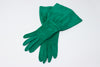 Vintage HERMES Green Suede Opera Gloves