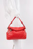CHANEL Red Woven Leather Tote Bag