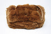 CHANEL Brown Lapin Fur Flap Bag