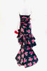 Vintage 80's UNGARO Rose Print Silk Gown