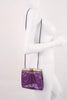 Vintage 80's Purple Lizard Handbag 