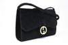 Vintage 70's GUCCI Black Suede Handbag