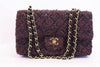 Rare Vintage Chanel Tweed Flap Bag 