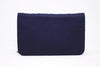 Vintage CHANEL Navy Jersey Flap Bag or Clutch