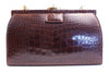 Vintage 60's Lucille de Paris Crocodile Handbag 