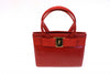 Vintage Ferragamo Red Leather Handbag 