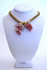 Vintage Pink & Gold Bauble Necklace