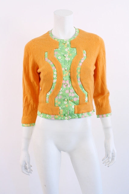 Vintage 60's Cashmere sweater cardigan 