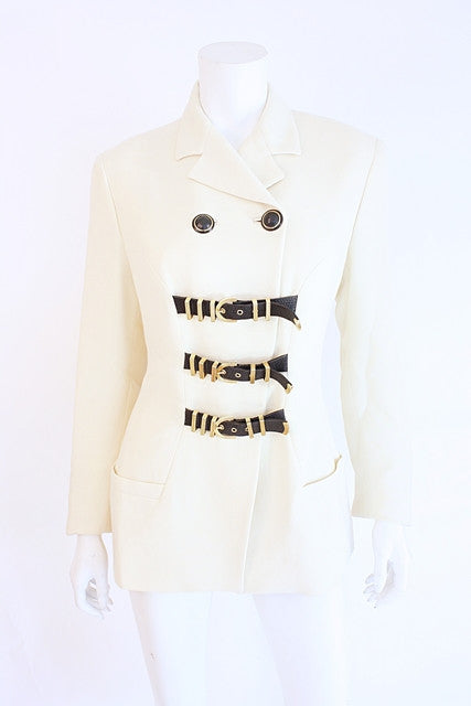 Vintage 1992 Gianni Versace Couture Bondage Jacket 