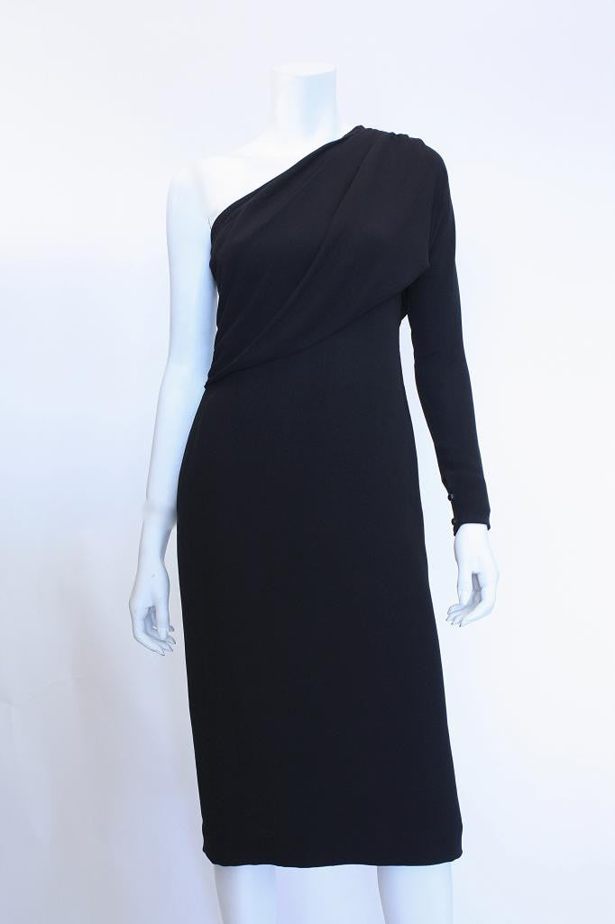 1970s GRES One-Shoulder Dress