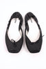 Repetto Black Leather Ballet Flats