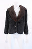 Vintage 60's Peck & Peck Velvet & Fur Jacket 