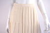Vintage GUCCI Cream Pleated Silk Skirt
