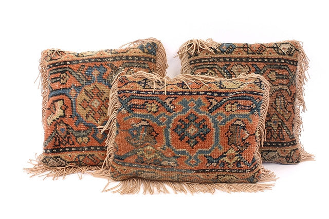 Set of 3 Antique Kilim Pillows