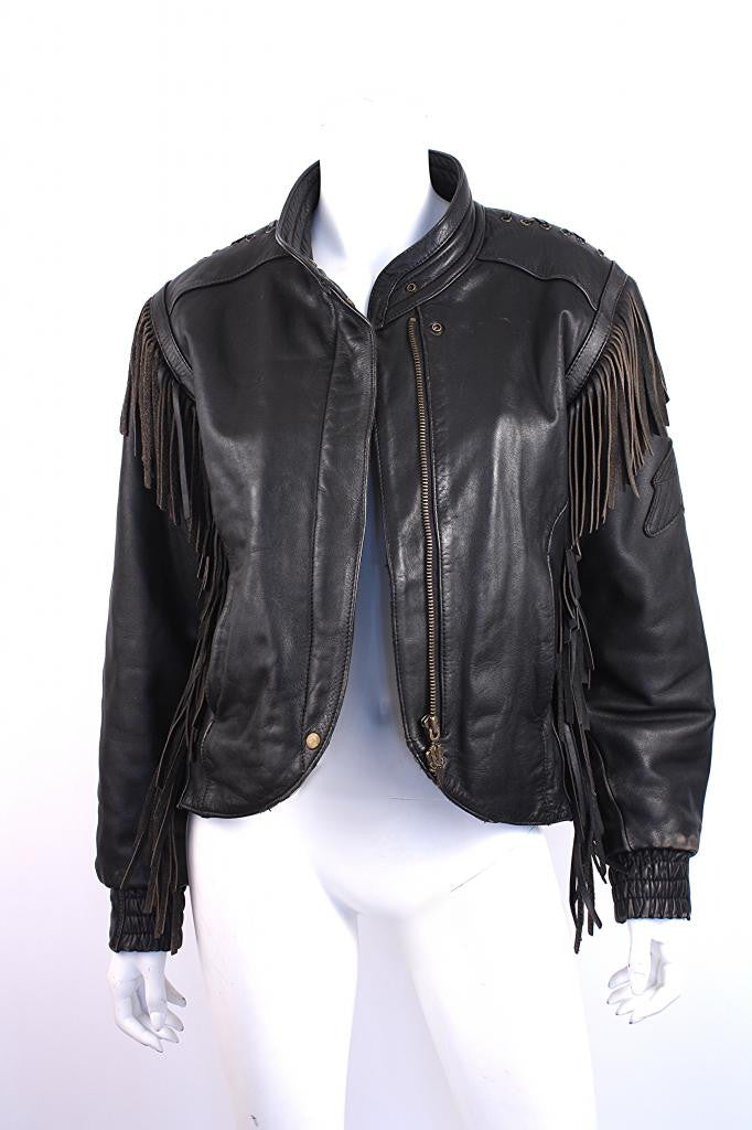 Vintage HARLEY DAVIDSON Fringed Leather Jacket at Rice and Beans