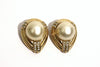 Vintage CINER Pearl and Rhinestone Earrings