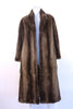Vintage Sheared Brown Fur Coat 