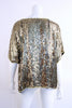 Vintage Silk & Sequin Dragon Shirt 