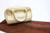 Bottega Veneta Gold Woven Handbag 